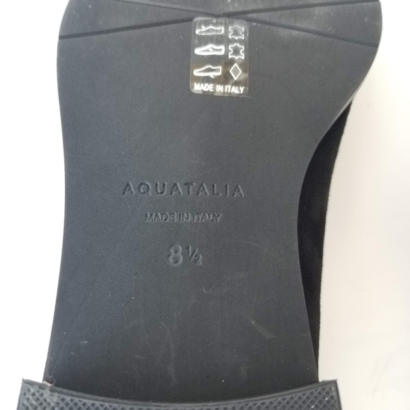 Aquatalia Golda Black Suede Loafer Sz 8.5 - Picture 8 of 8